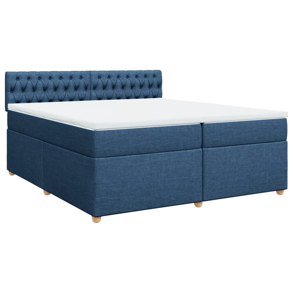 Tecnologia de Inflação Rápida Cama com molasemcolchão 200x200 cm tecido azul