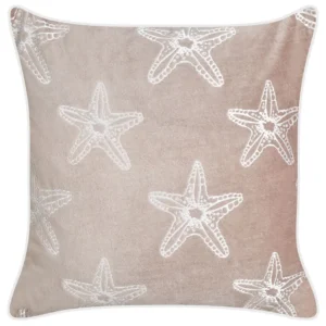 Velvet Cushion Starfish Motif 45 x 45 cm Chiclete CERAMIUM