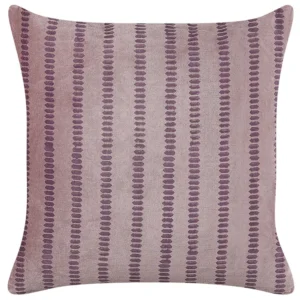 Velvet Cushion Striped 45 x 45 cm Pink AGAPANTHUS