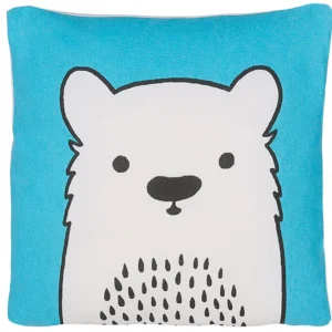 Algodão Kids Cushion Bear 45 x 45 cm Blue WARANASI