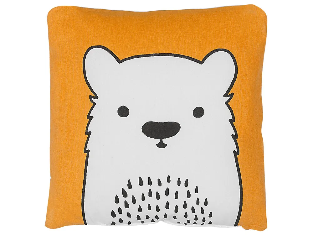 Cotton Kids Cushion Bear 45 x 45 cm Laranja WARANASI