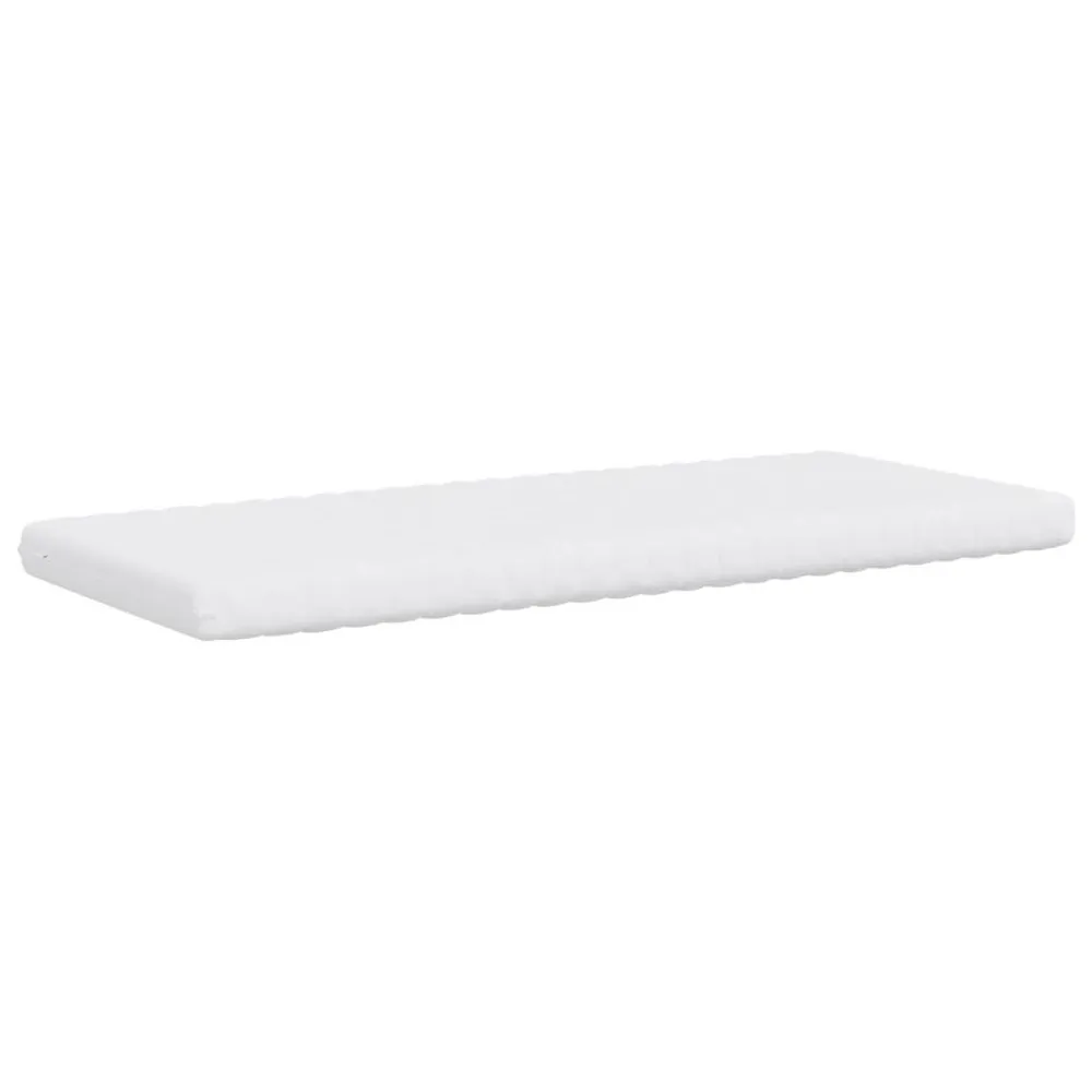 Colchão de espuma 100x220 cm 7 zonas dureza 20 ILD branco para Camping e Trilhas