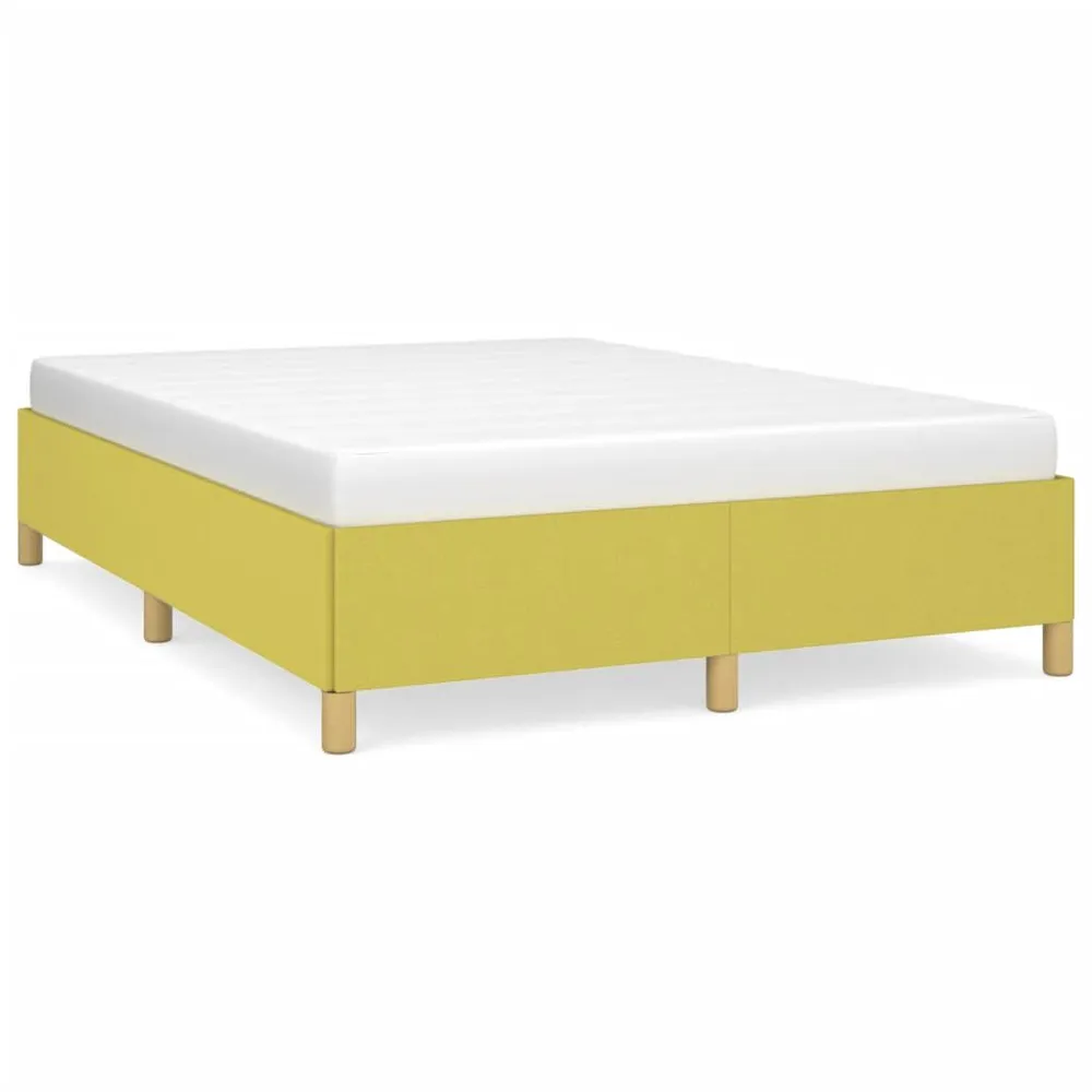 Colchão Extra Firme Estrutura de cama sem colchão 140x190 cm tecido verde