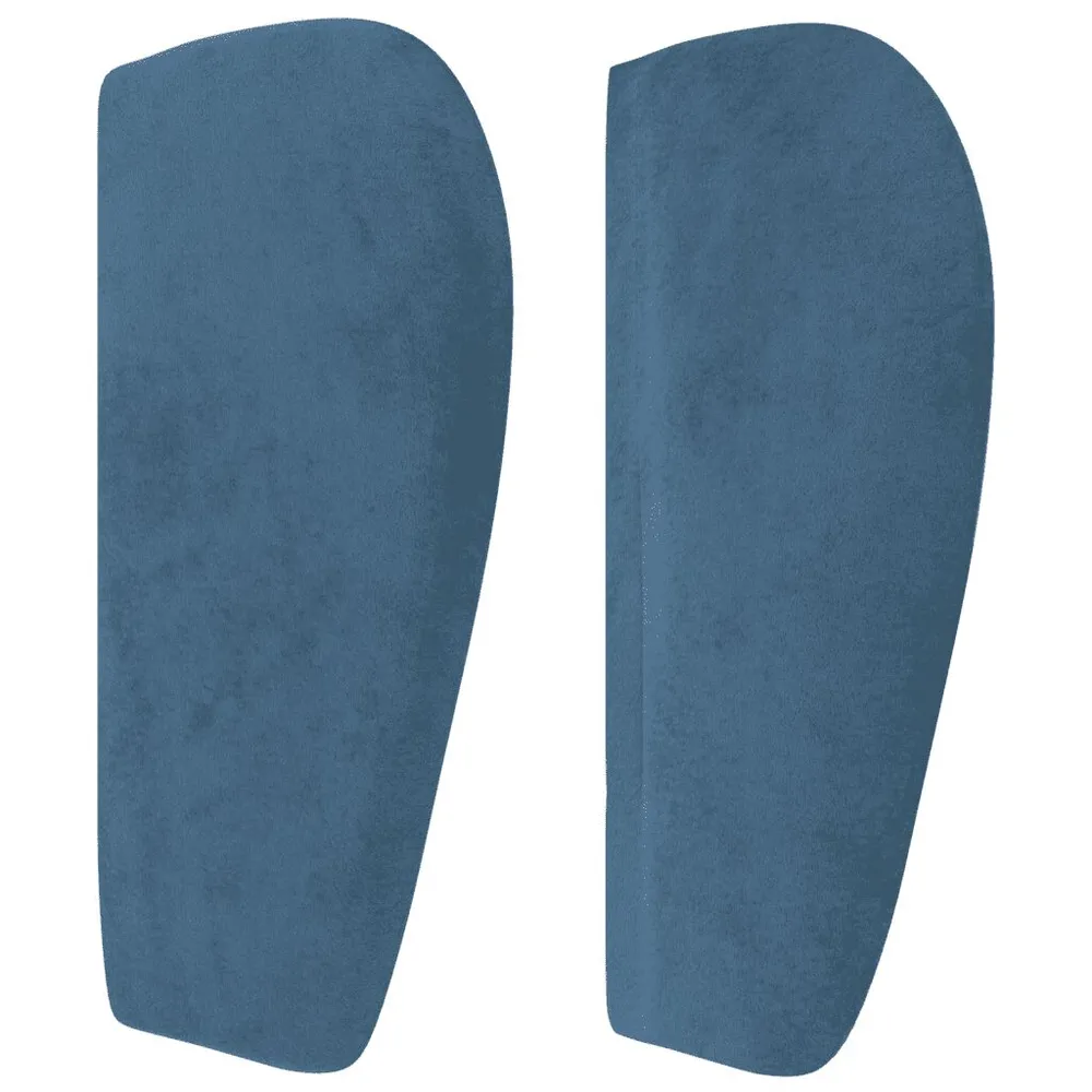 Colchão para Camping Cama com molasemcolchão 100x200 cm veludo azul-escuro