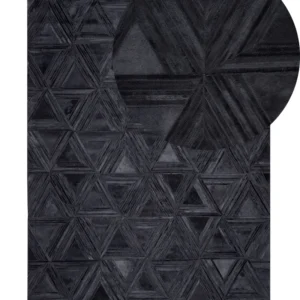 Cowhide Area Rug 140 x 200 cm Negro KASAR
