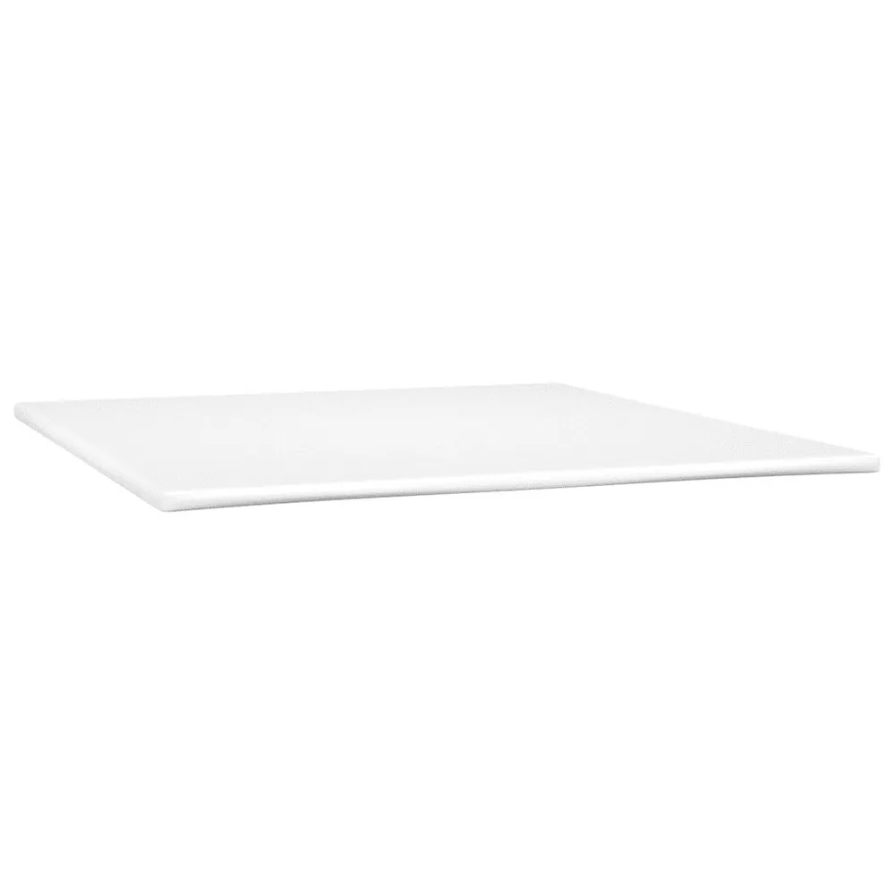 Cama box spring com colchão/LED 180x200 cm veludo verde-escuro