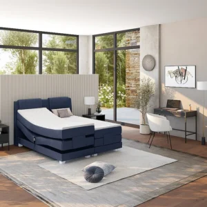 Conjunto boxspring - Tecido - 2x90x200 cm CASTEL da PALACIO