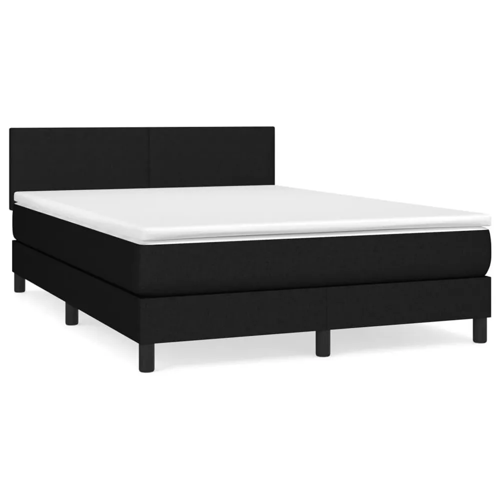 Cama Articulada Cama com molasemcolchão 140x190 cm tecido preto