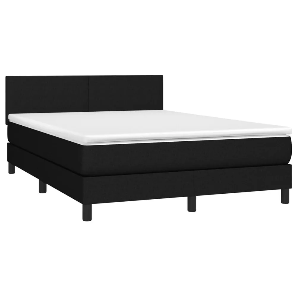 Cama Articulada Cama com molasemcolchão 140x190 cm tecido preto