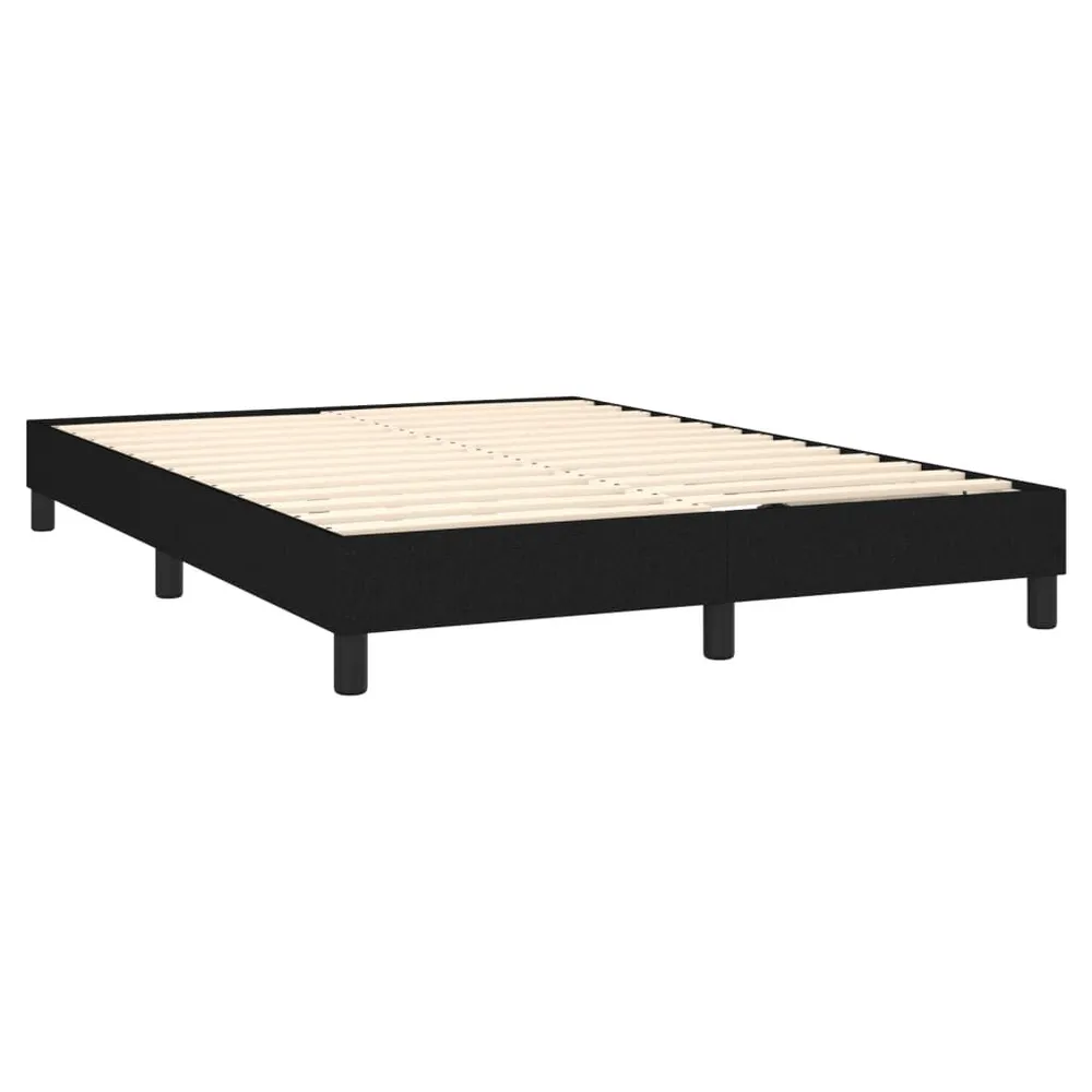 Cama Articulada Cama com molasemcolchão 140x190 cm tecido preto