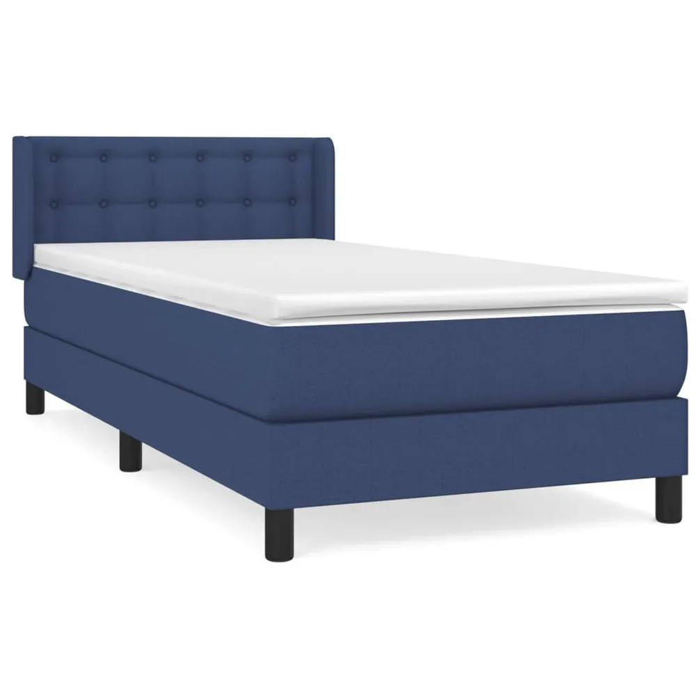Cama com molasemcolchão 100x200 cm tecido azul Fácil Montagem