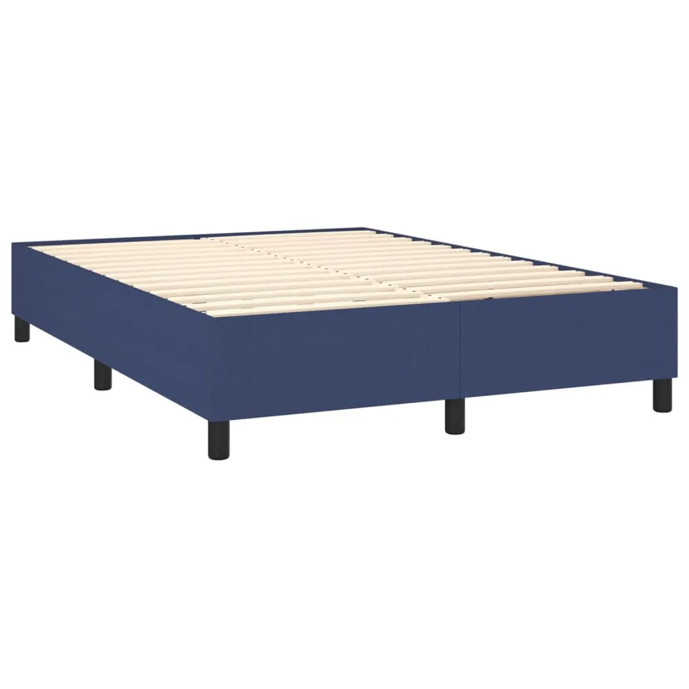 Cama com molasemcolchão 140x190 cm tecido azul para Quartos de Casal