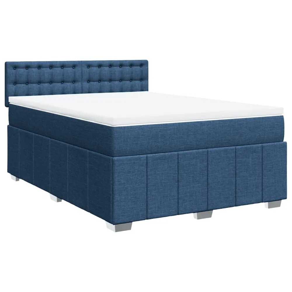 Cama com molasemcolchão 140x200 cm tecido azul para Organização de Roupas