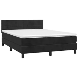 Cama com molasemcolchão 140x200 cm veludo preto para Organização de Roupas