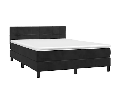 Cama com molasemcolchão 140x200 cm veludo preto para Organização de Roupas