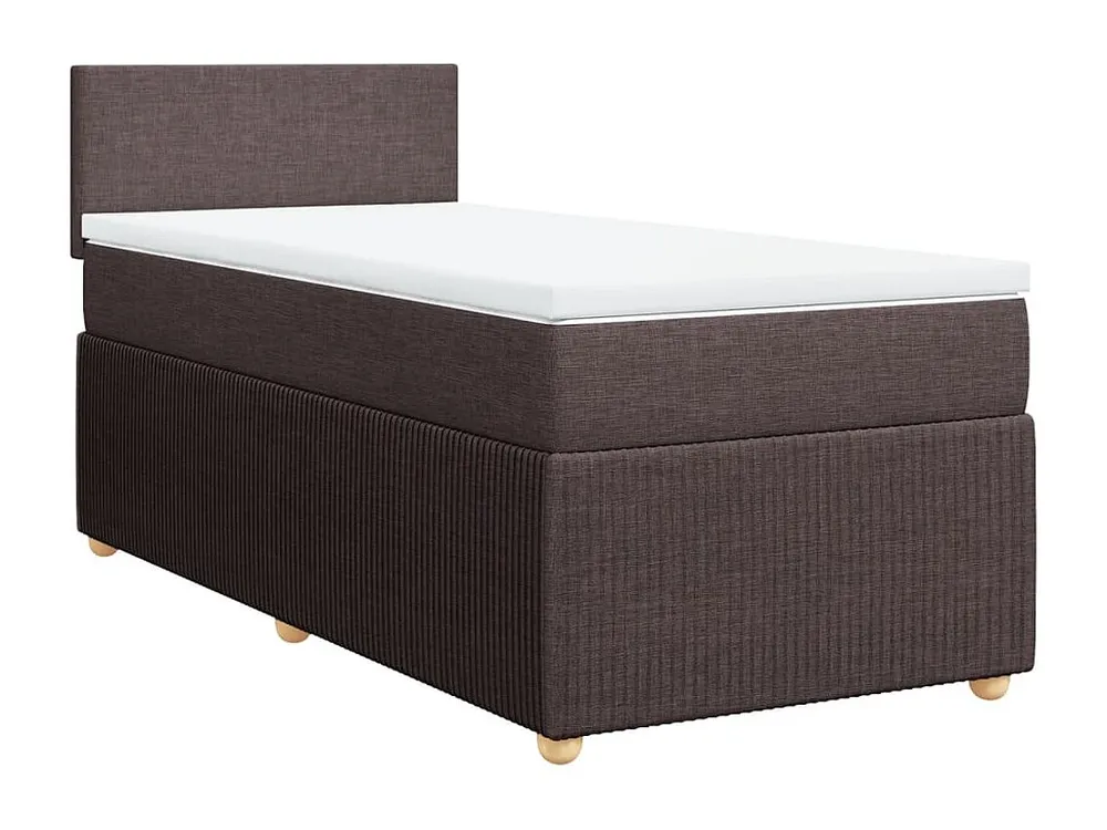 Cômoda Organizadora Cama com molas/colchão 100x200 cm tecido castanho-escuro