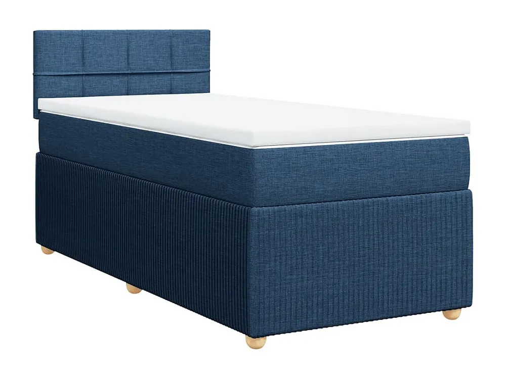 Cômoda Organizadora Cama com molas/colchão 80x200 cm tecido azul