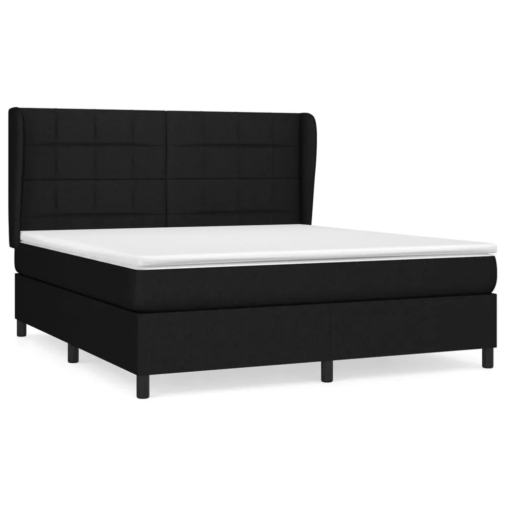 Cômoda Organizadora Cama com molasemcolchão 180x200 cm tecido preto