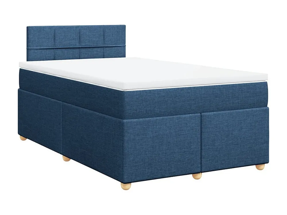 Ergonômico Cama com molas/colchão 120x200 cm tecido azul