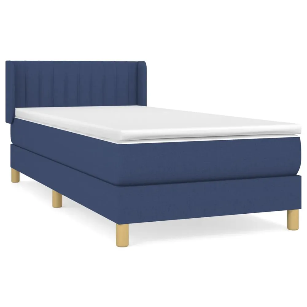 Guarda-Roupa Espelhado Cama com molasemcolchão 80x200 cm tecido azul