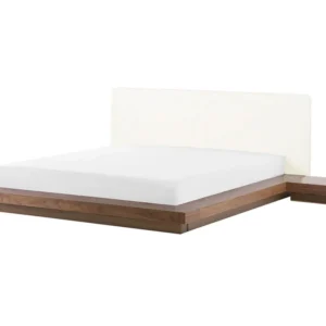 EU King Size Faux Leather Headboard Waterbed Castanho ZEN