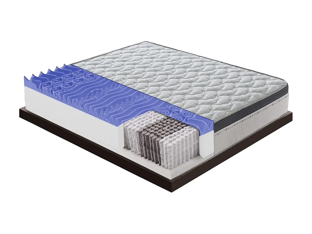 Mesa de Cabeceira Colchão de molas ensacadas e viscoelástico - 13 zonas de conforto - 27 cm de altura 100x200