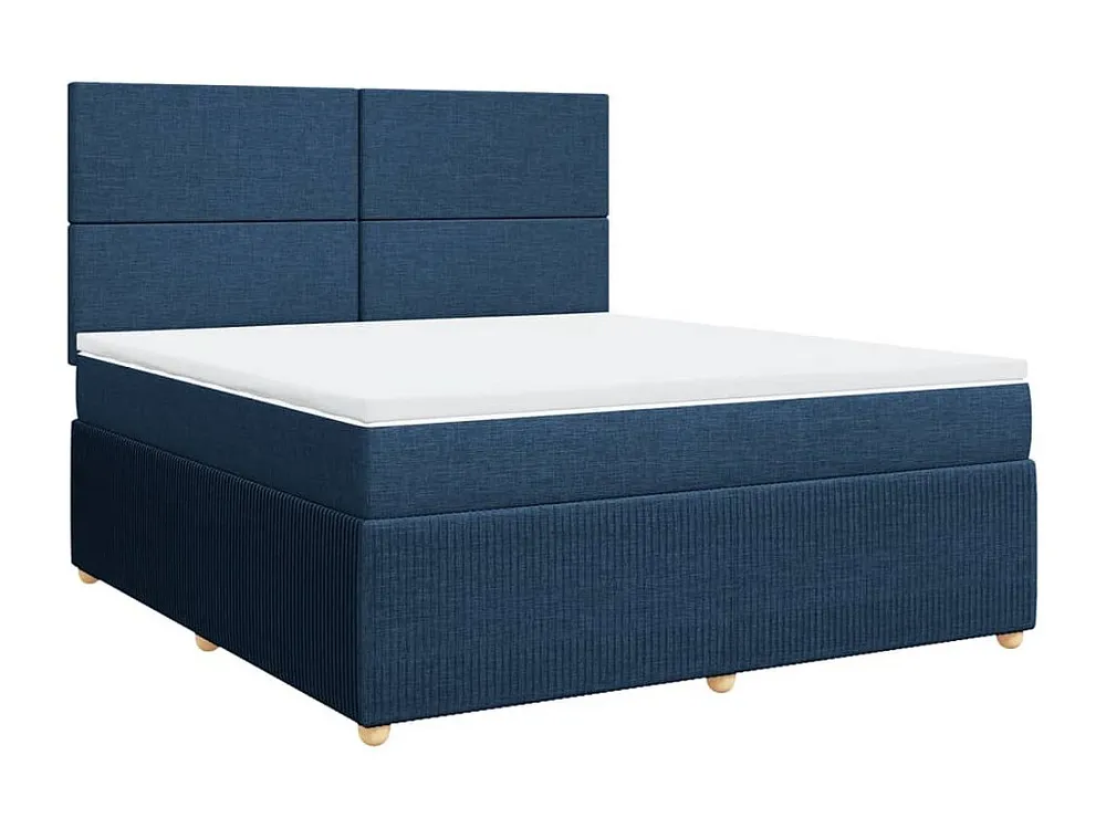 Premium Cama com molas/colchão 180x200 cm tecido azul