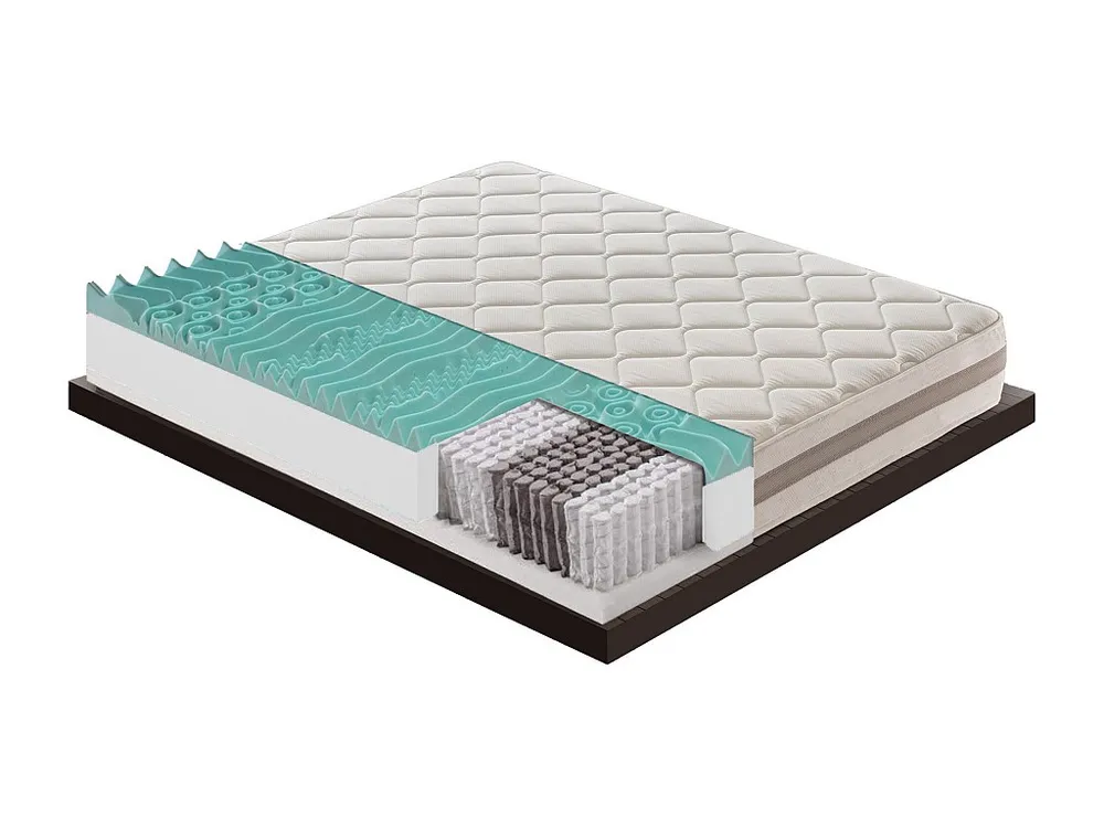 Colchão 900 Molas ensacadas e viscoelástica 9 Zonas de conforto Altura 22 cm 135x200