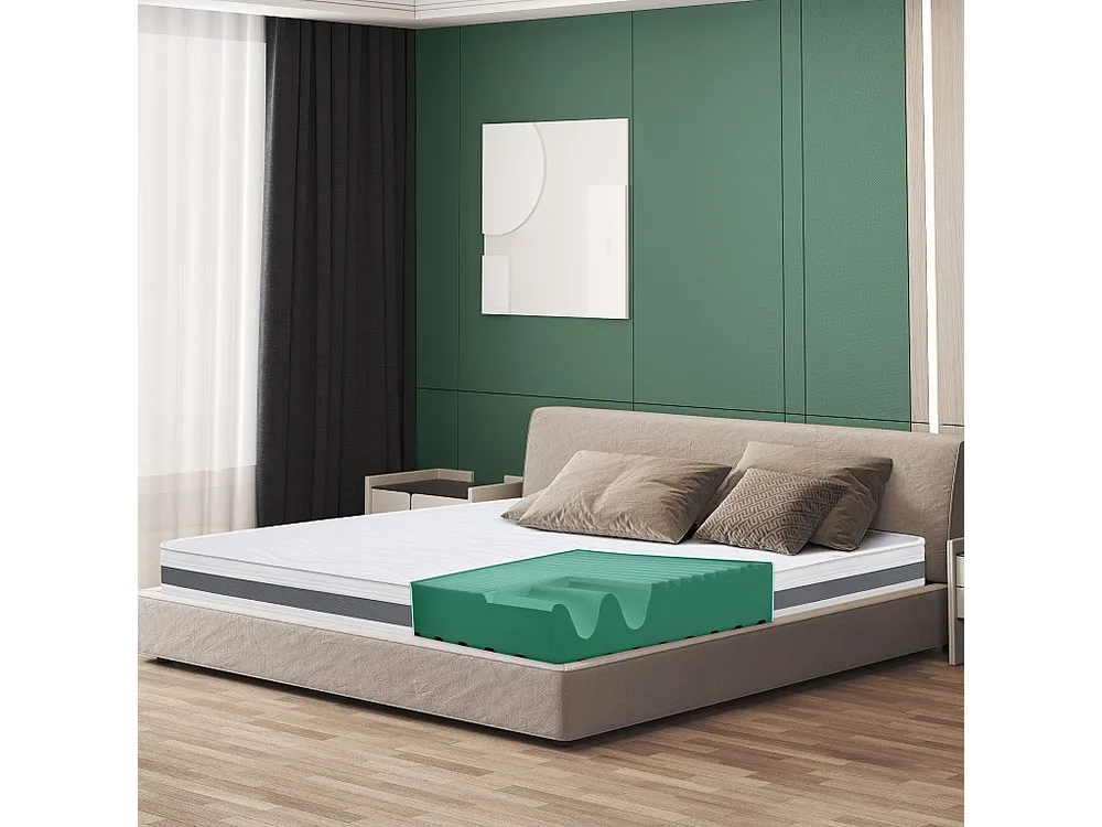 Colchão de Casal King Size 200x240 De Memoria Ortopédico | Altura 16 cm | Industrializado em Itália