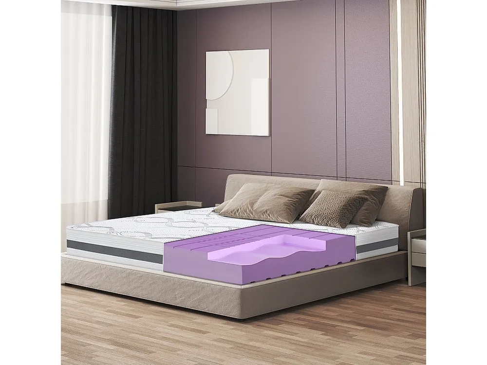 Colchão de quadrado e meio 120 x 185 Memory | Qualidade Seleto | altura 25 cm | Fabricado em Itália