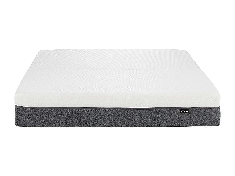 Conjunto 140x190 cm sommier + colchão espuma HD 7 zonas memória capa removível KELIH YSMÉE