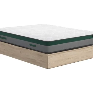Conjunto 140x190 cm sommier com arrumação e gaveta + colchão de molas - PRESTIGE de YSMÉE