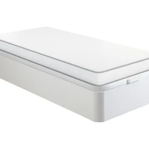 Conjunto 90x190 sommier arrumação branco + colchão espuma esp. 12 cm ASTYANAX II de YSMÉE