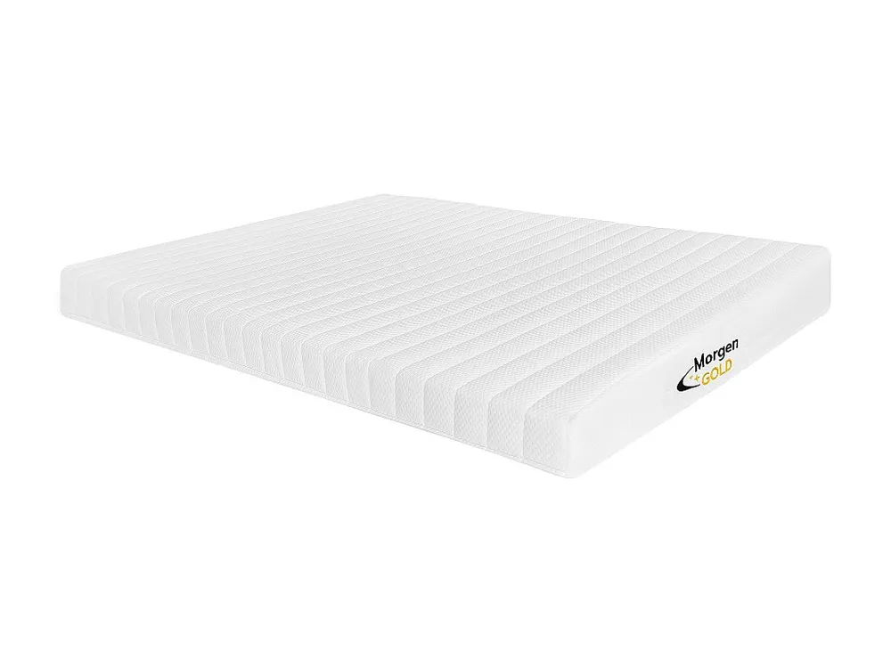 Conjunto sommier arrumação branco + colchão espuma 140x190 cm STELO de MORGENGOLD
