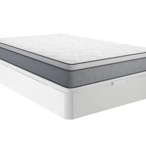 Conjunto sommier arrumação branco + molas ensacadas 160x200 cm SERENITE de YSMÉE