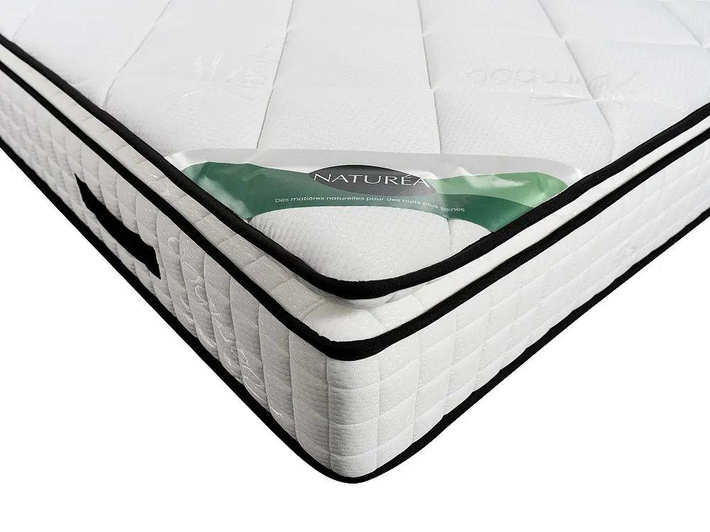 Conjunto sommier arrumação e colchão espuma e cotim bambu 180x200 cm ADANA da NATUREA