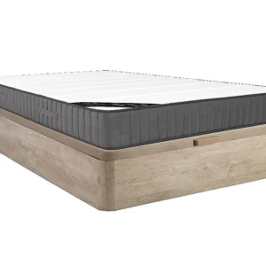 Conjunto sommier arrumação + colchão molas 7 zonas espuma 140x190 cm AUDACE de PALACIO