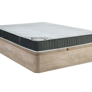 Conjunto sommier arrumação + colchão molas 7 zonas memória 140x190 cm TIAMAT da DREAMEA