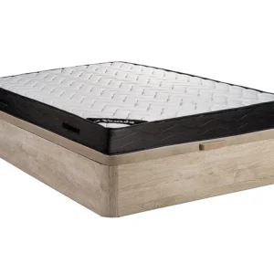 Conjunto sommier arrumação colchão molas 7 zonas memória forma 140x190 cm MERISI de YSMÉE
