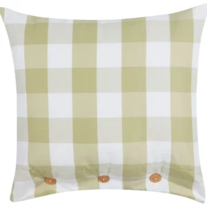 Cushion Checked 45 x 45 cm Jade TAMNINE
