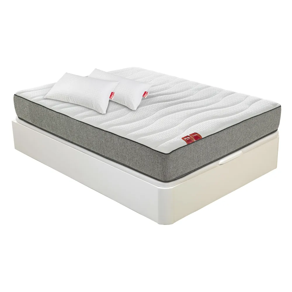 Pack: Sono Absoluto - Colchão Ultra, Sommier branco e Almofadas Cooper