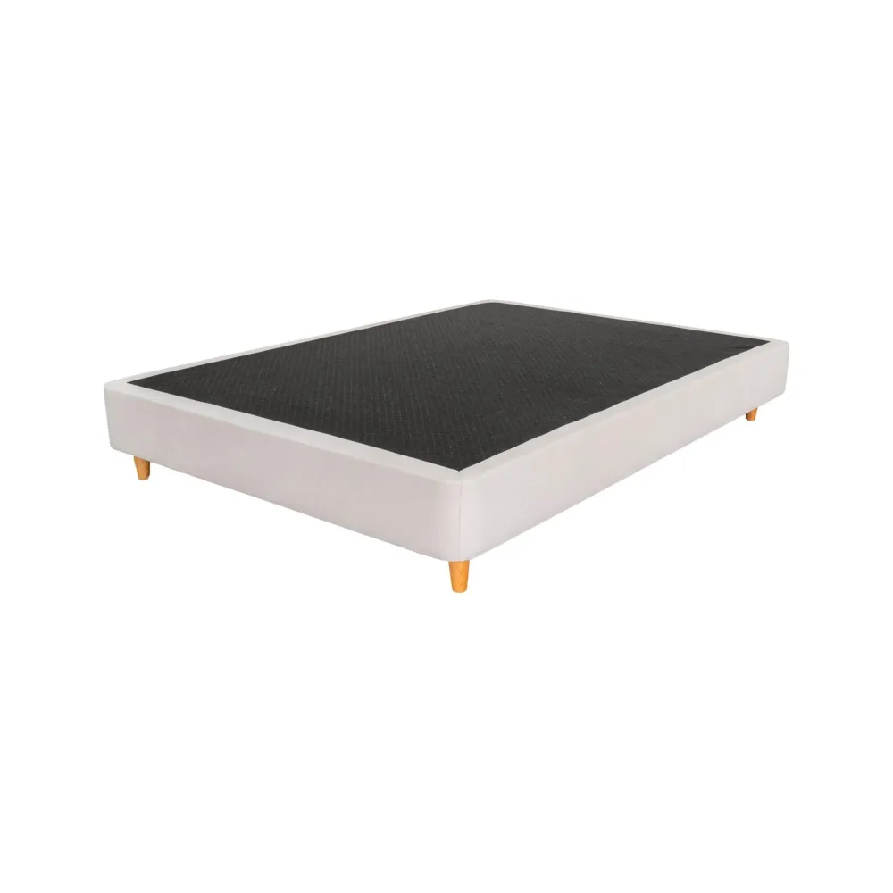 Sommier Dreamura Nara Neve 190x90 Pés Cónicos Madeira Clara