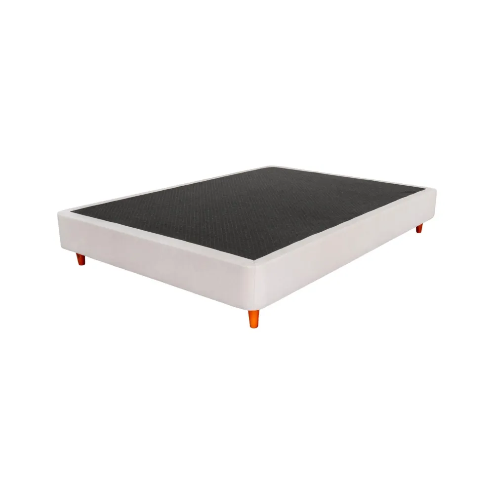 Sommier Dreamura Nara Neve 200x140 Pés Cónicos Madeira Verniz