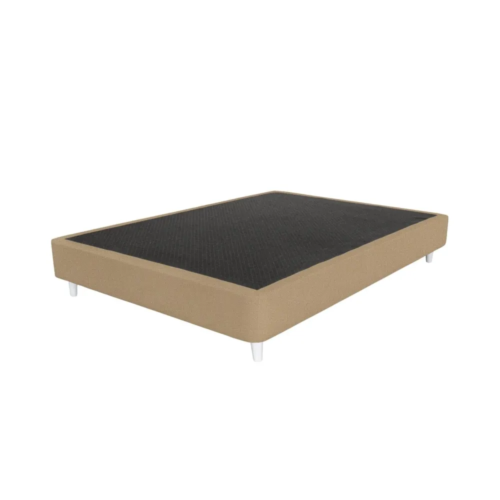 Sommier Dreamura Nara Taupe 200x180 Pés Cónicos Brancos