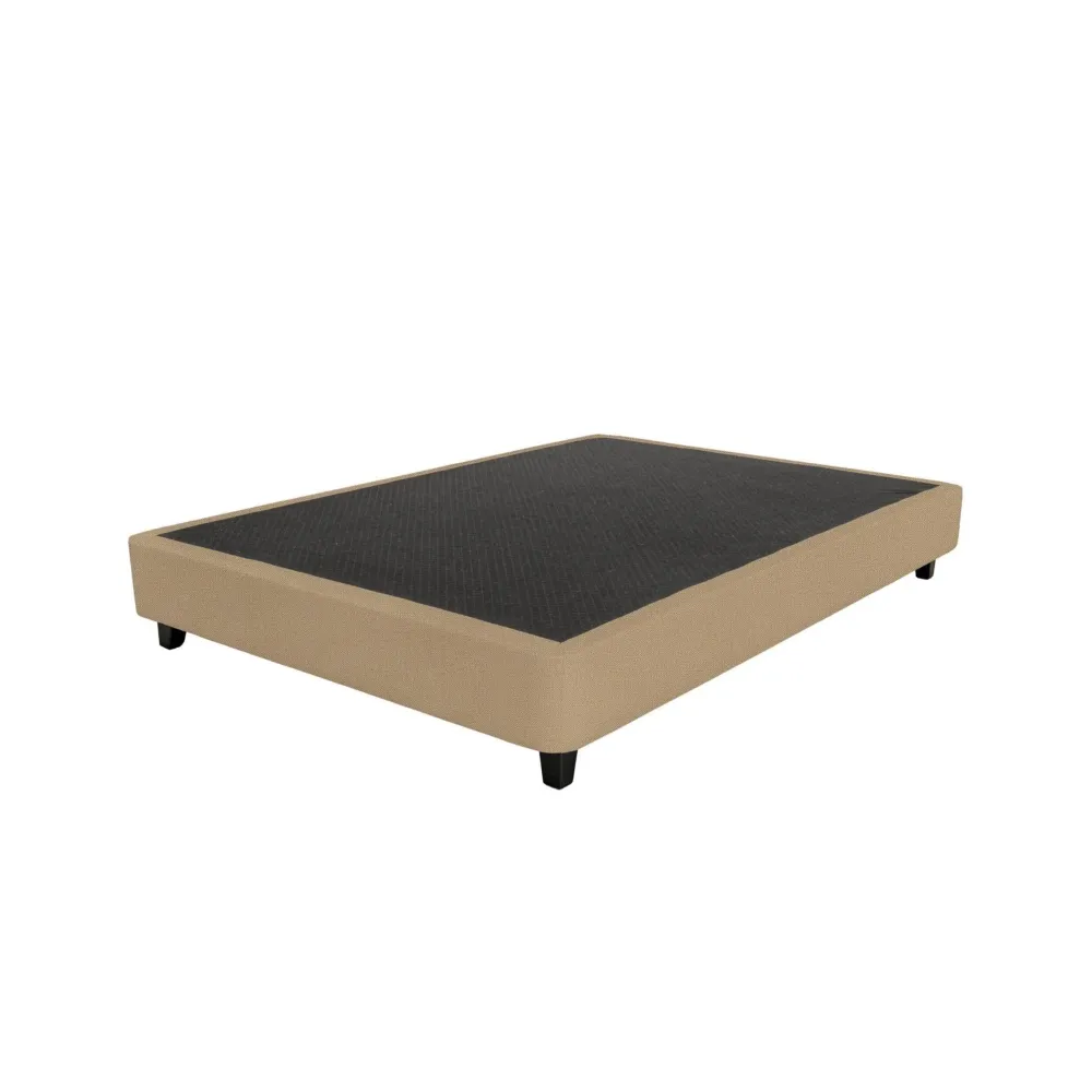 Sommier Dreamura Nara Taupe 200x90 Pés Retangulares Pretos