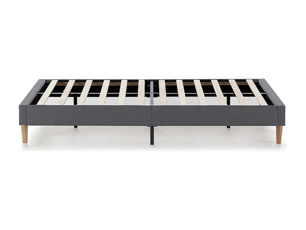 Base estofada Aura 90x190 cm Cinza Fosco