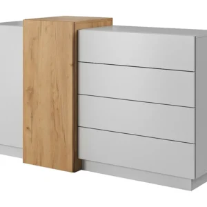 Cômoda Organizadora Comoda 3D COD160 2D4D 160x45x94 Branco