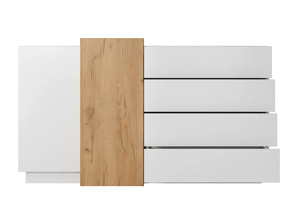 Cômoda Organizadora Comoda 3D COD160 2D4D 160x45x94 Branco