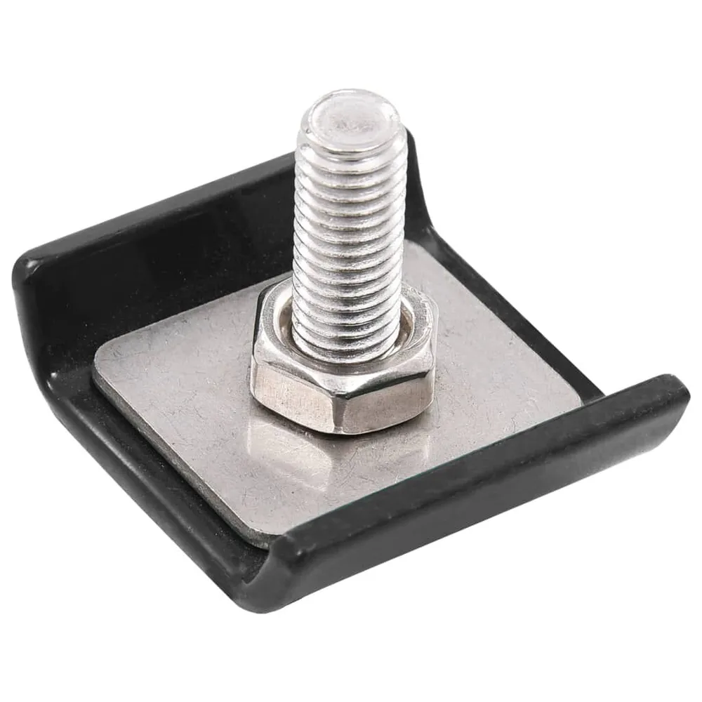 Conector de redes de vedação 25 conjuntos antracite Resistente à Ferrugem