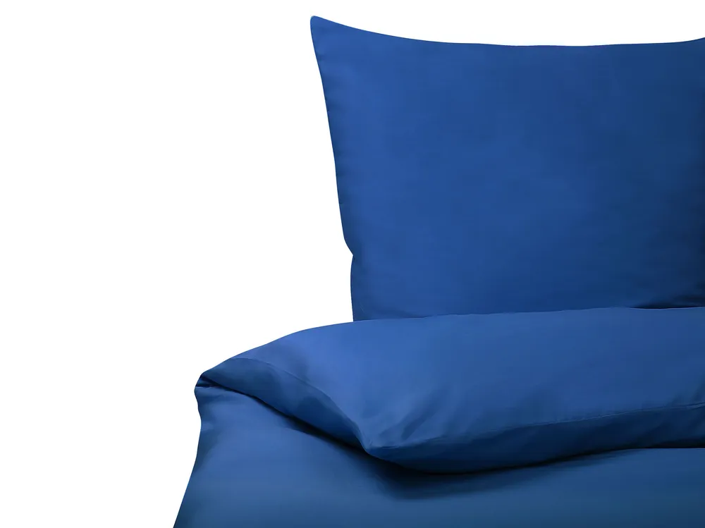 Conjunto Completo de Cama Conjunto de capas edredão em algodão acetinado azul sombrio 135 x 200 cm HARMONRIDGE